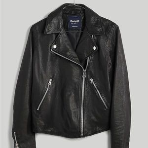 Washed Leather Motorcycle Jacket